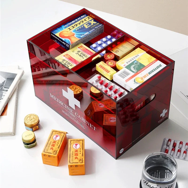 Medicine Box Family Box First Aid Kit Full Set of Drug Storage Box Multifunctional Food Storage Large Capacity