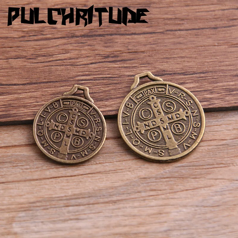 10PCS 2 Size Metal Alloy Two Color Religion Jesus Christ Charms Pendants for Jewelry Making DIY Handmade Craft