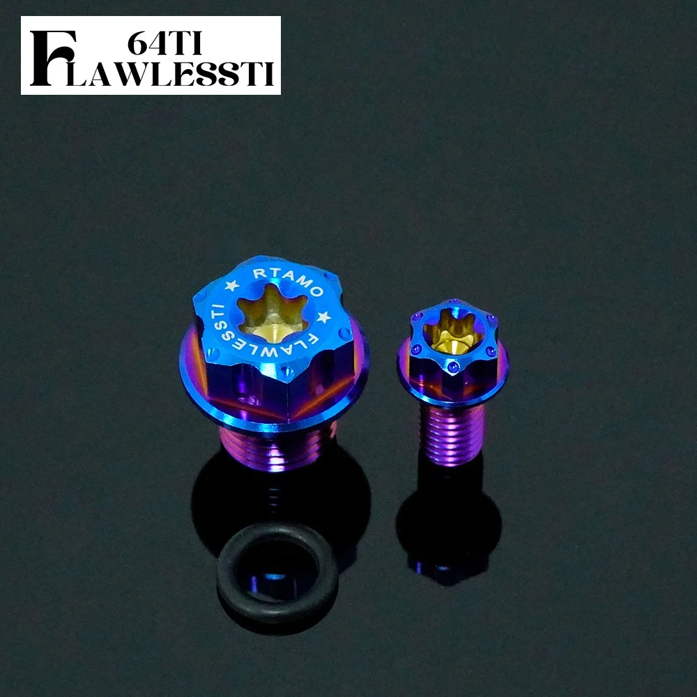 FLAWLESSTI Gr5 Titanium Gear Oil Inject Bleed Bolt For Yamaha Xmax 300