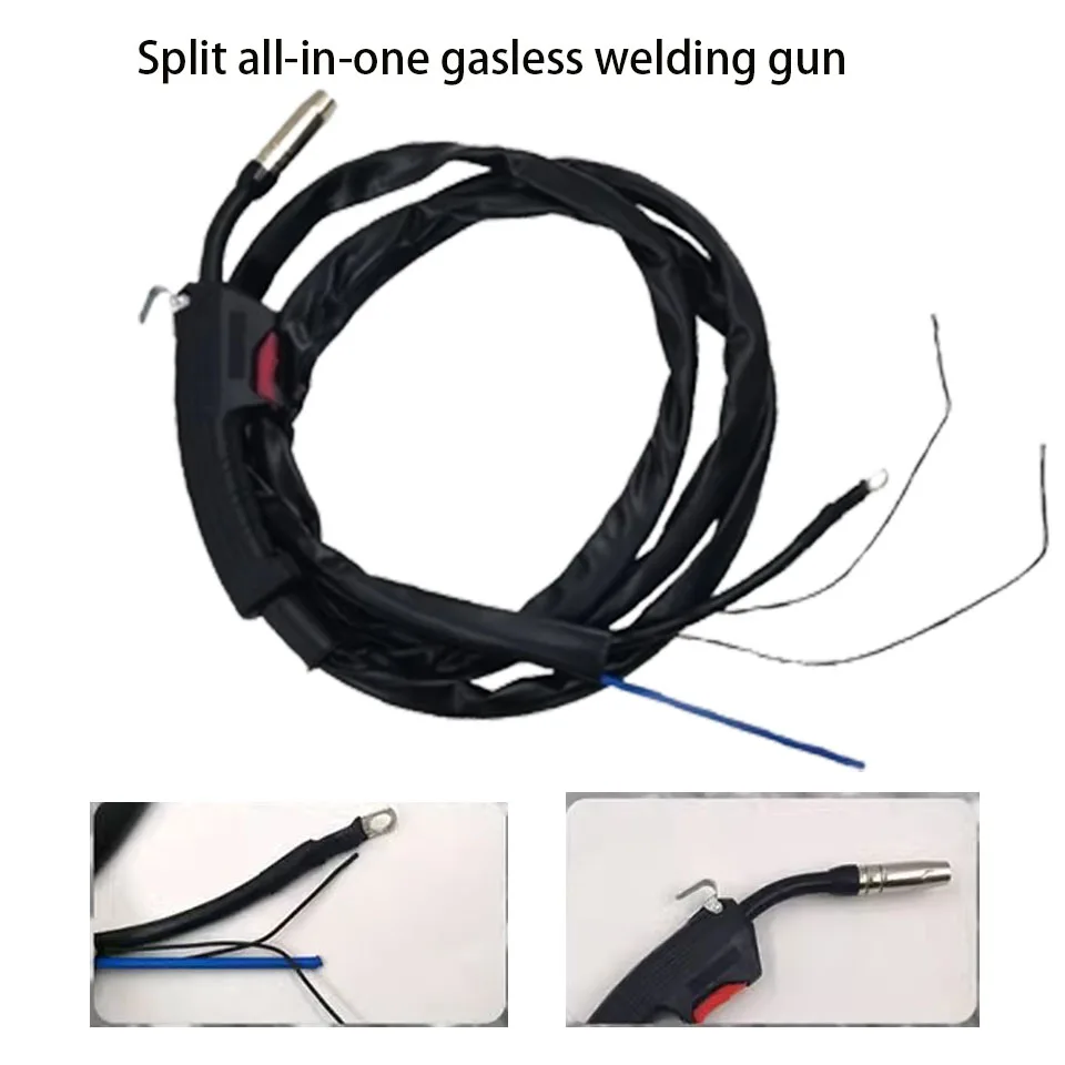 New 14ak Gasless Two-guard Welding Gun Household Type 220v Small Welding Machine Quick-plug Welding Gun Wire Feed Tube