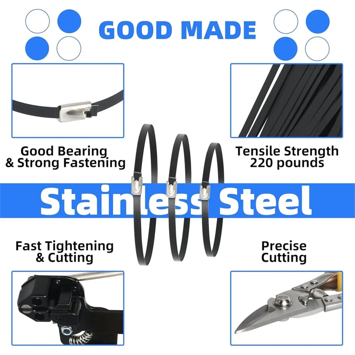 

Инструменты для резки металлических стяжек, быстрое затягивание и точная резка для промышленного применения, транспортных средств, домашнего использования, фермерских хозяйств