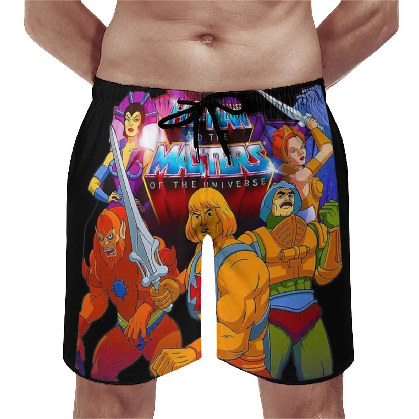 

He Man Skull Board Shorts Masters of The Universe Cute Beach Short Pants Man Print Large Size Swim Trunks Birthday Present