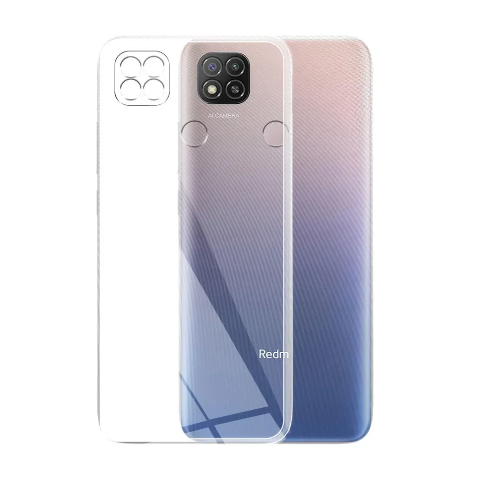 Funda De Silicona Transparente Para Xiaomi Redmi 9C (6.53″) – TPU Antiamarilleo, Con Botones Cubiertos Y Agarre Perfecto