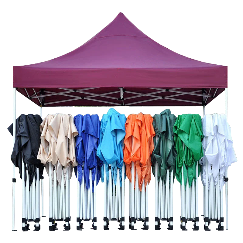 Custom UA-T Outdoor Waterproof Sun Protection Folding Gazebo Canopy Carry Bag 3x3m 10x20ft 40mm Hexagonal Aluminum Frame Tent
