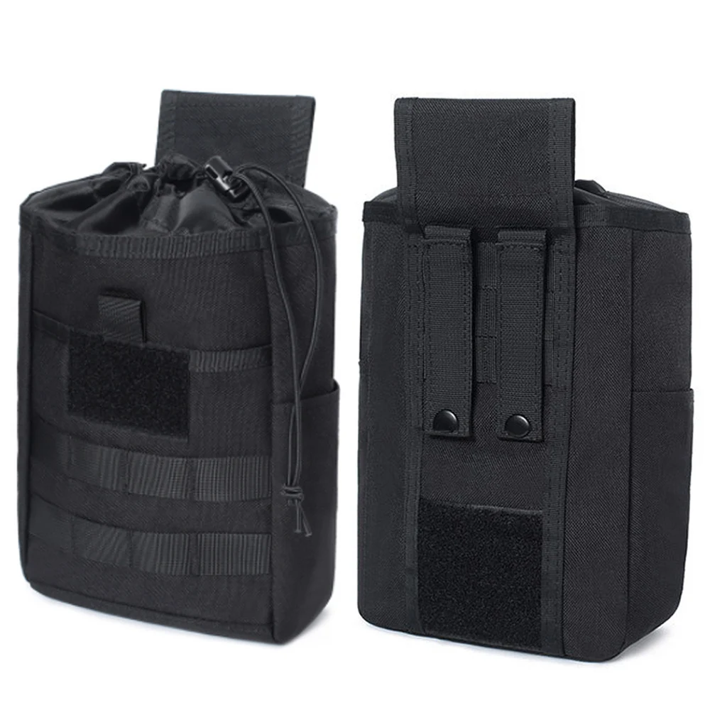 Tactical Foldable Magazine Dump Pouch Molle Mag Drop Pouch Ammo Recycling Bag Airsoft Functional Sundry Bag