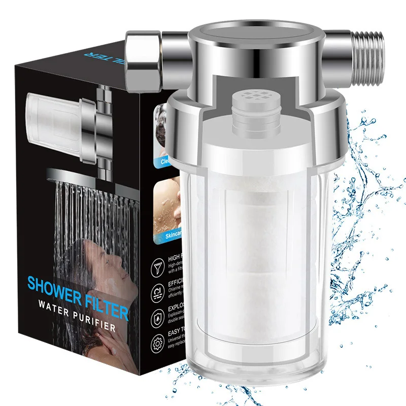 Universal Shower Head Water Purifier Household Use Removes Residual Chlorine Replaceable PP Cotton Pre-Filter