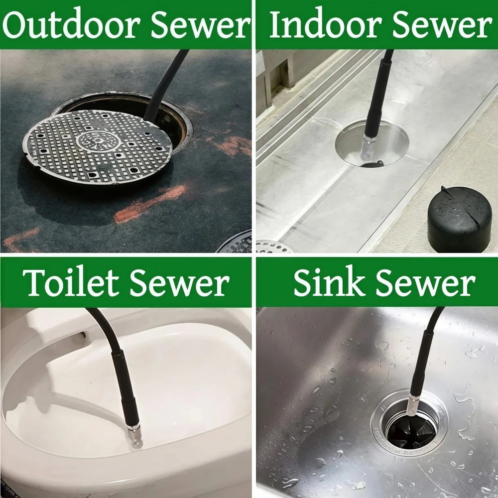 Sewer Cleaning Hose, Suitable For Karcher Interskol Hunter Hammer Nilfisk STIHL Bosch Lavor High-Pressure Car Wash Machine Hose