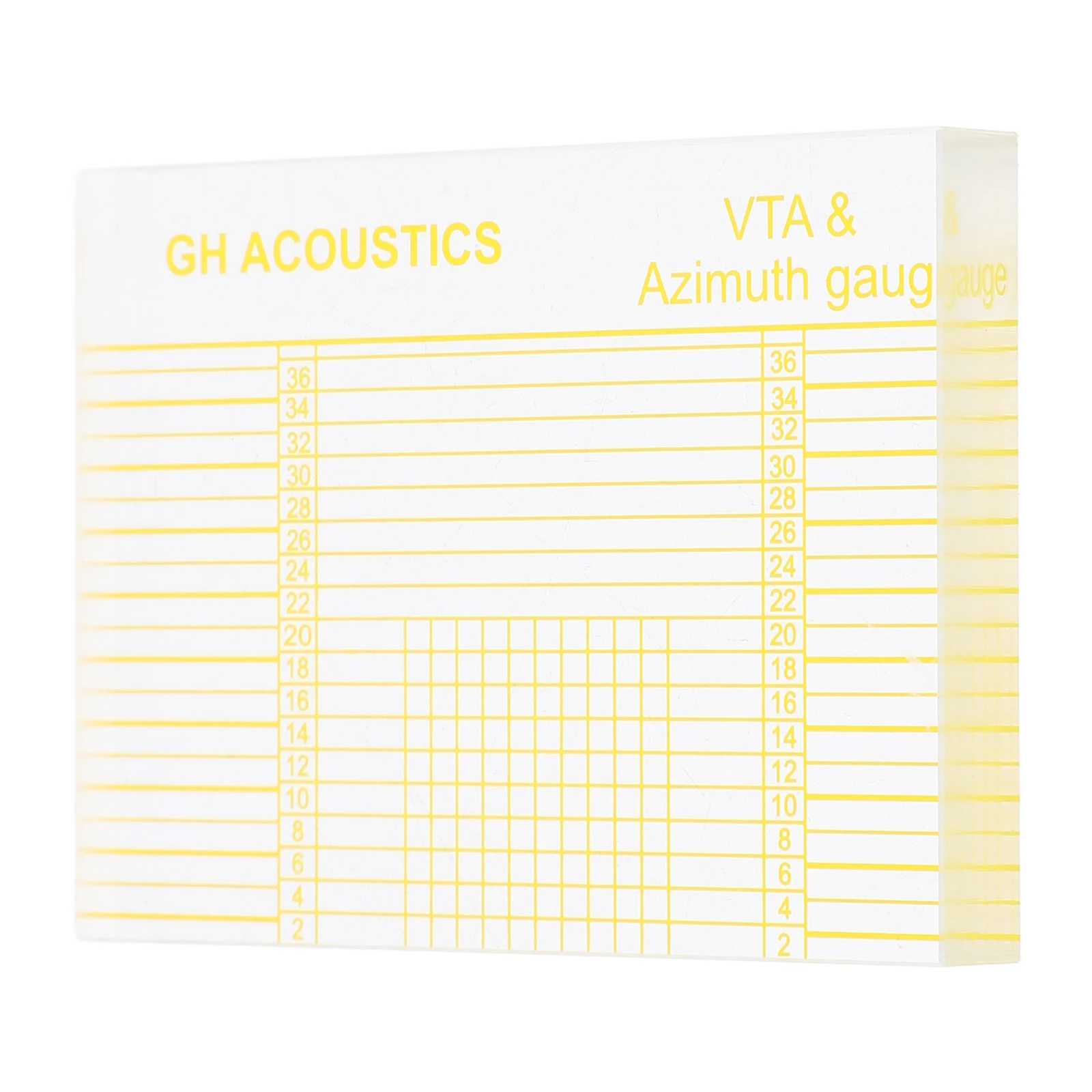 

Azimuth Ruler Alignment Protractor Calibration Tool For Vinyl Record Player Turntable Pickup Adjustment Acrylic Gauge Distance