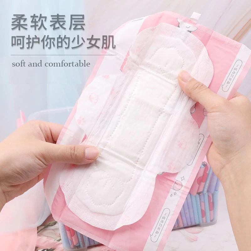 50pcs/Bag Women Menstrual Pads Feminine Organic Panty Liners Daily Use Health Care Ladies Sanitary Towel for Menstrual Period