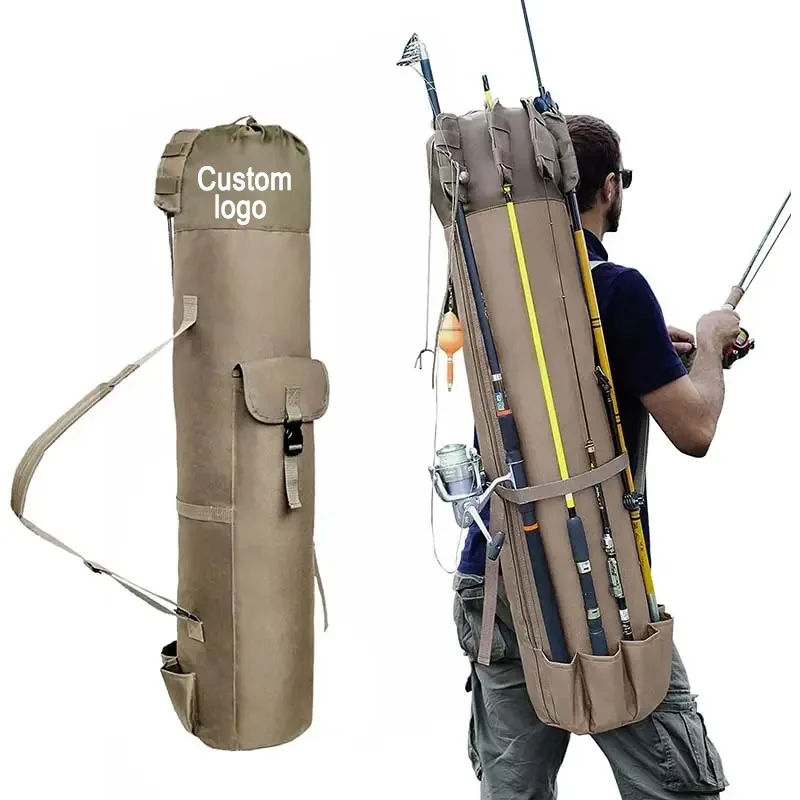 

Portable Fishing Rod Bag Waterproof Traveling Fishing Tackle Storage Bag Pole Carrier Case Folding Fishing Rod Bag