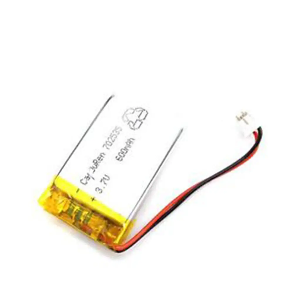 Rechargeable 3.7V 600Mah 702535 Lithium Polymer Ion Battery For TABLET MOBILE POWER ELECTRIC TOYS SMART WATCH