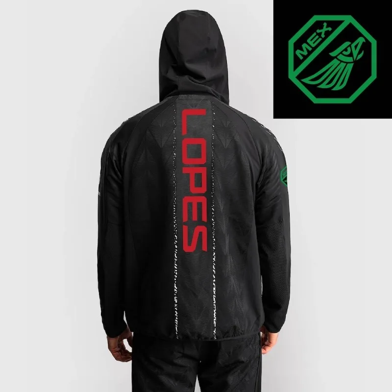 

2026 Trendy New Boxing Training Hoodie Men's UFC Zenith by Black/Gold Diego Lopes Fight Night Champion Full-Zip Walkout Hoodie