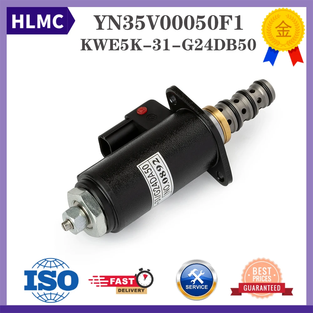 YN35V00050F1 KWE5K-31-G24DB50 Solenoid Valve Suitable for SK130-8 SK200-8 SK330-8 SK350-8 Excavator Parts