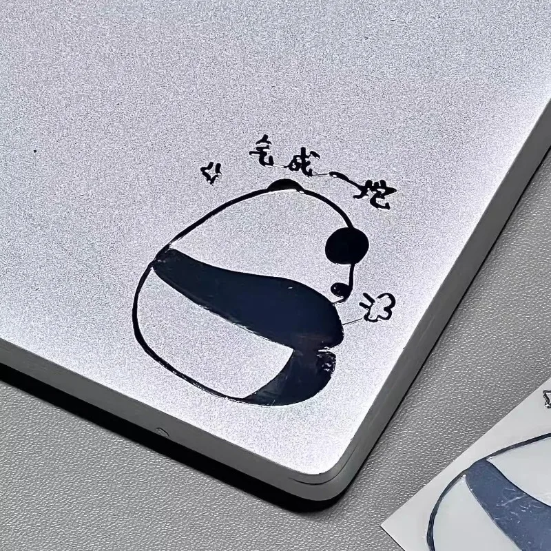 3Pcs Cute Cartoon Pattern Metal Sticker for Laptops Simple Fashion Headset Tablet PC Phone Case Waterproof Decoration DIY Decals