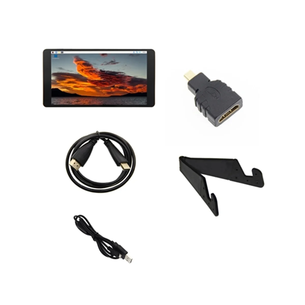 New 5.5 Inch 1080P AMOLED IPS LCD Display HDMI-Compatible USB Monitor Capacitive Touch for Raspberry Pi 4B 3B+ 3B