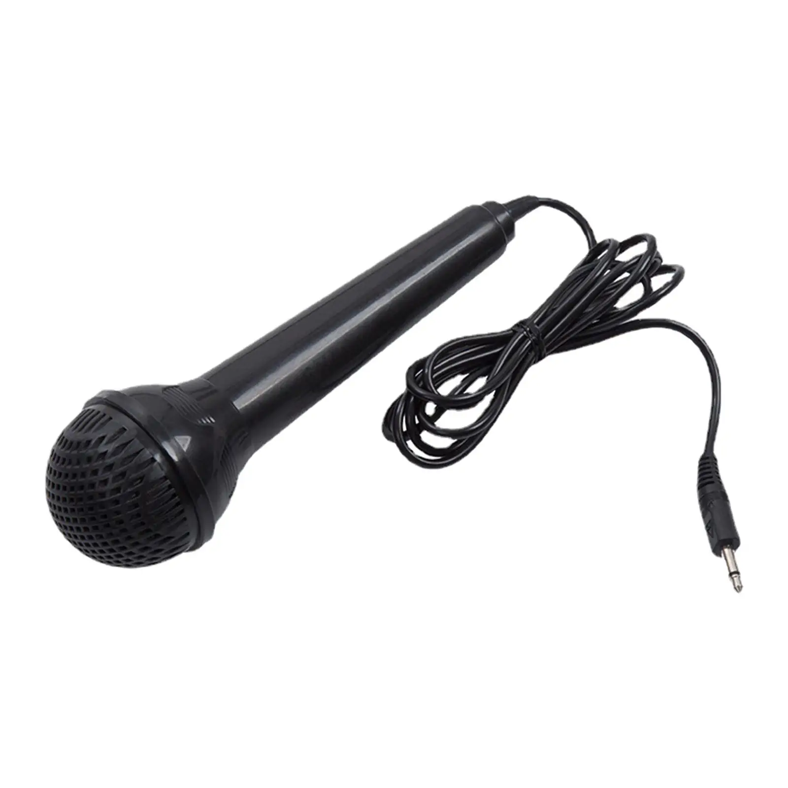 Microphone 3.5mm Handheld Black Mic for Electronic Piano Smartphone PC Beginner Children