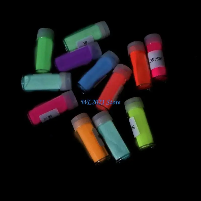 G5GC 12 لون مسحوق صباغة مضيئة مصباح الأشعة فوق البنفسجية غير سامة الجلد آمنة ودائمة مناسبة لطلاء راتنجات الايبوكسي طلاء #2