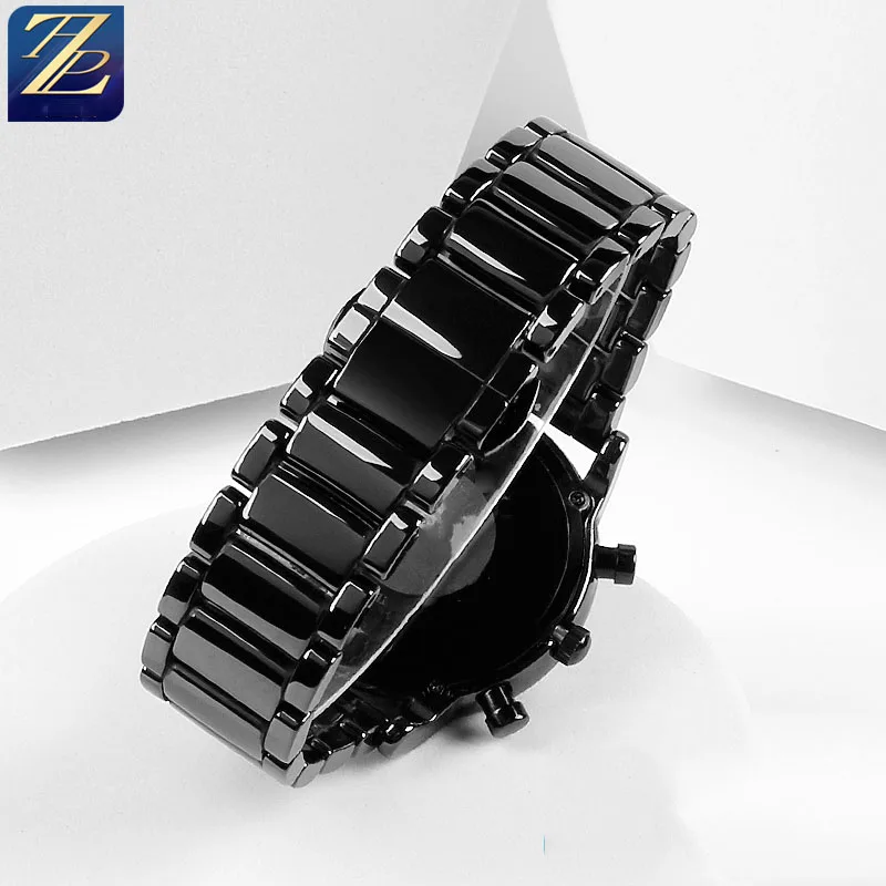 High-grade bright ceramic strap  for Armani watch AR1507 AR1509/70002 AX7105 ceramic watch black  bracelet watchbands 22mm