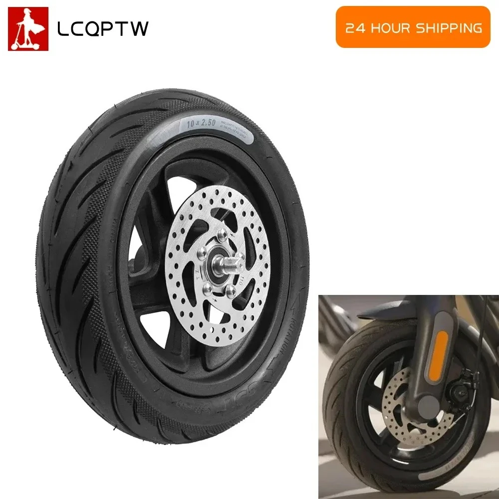 

10inch Wheel for Segway Ninebot F2 Electric Scooter 10x2.5 Front Wheel Hub with Vacuum Tire Assembly Parts