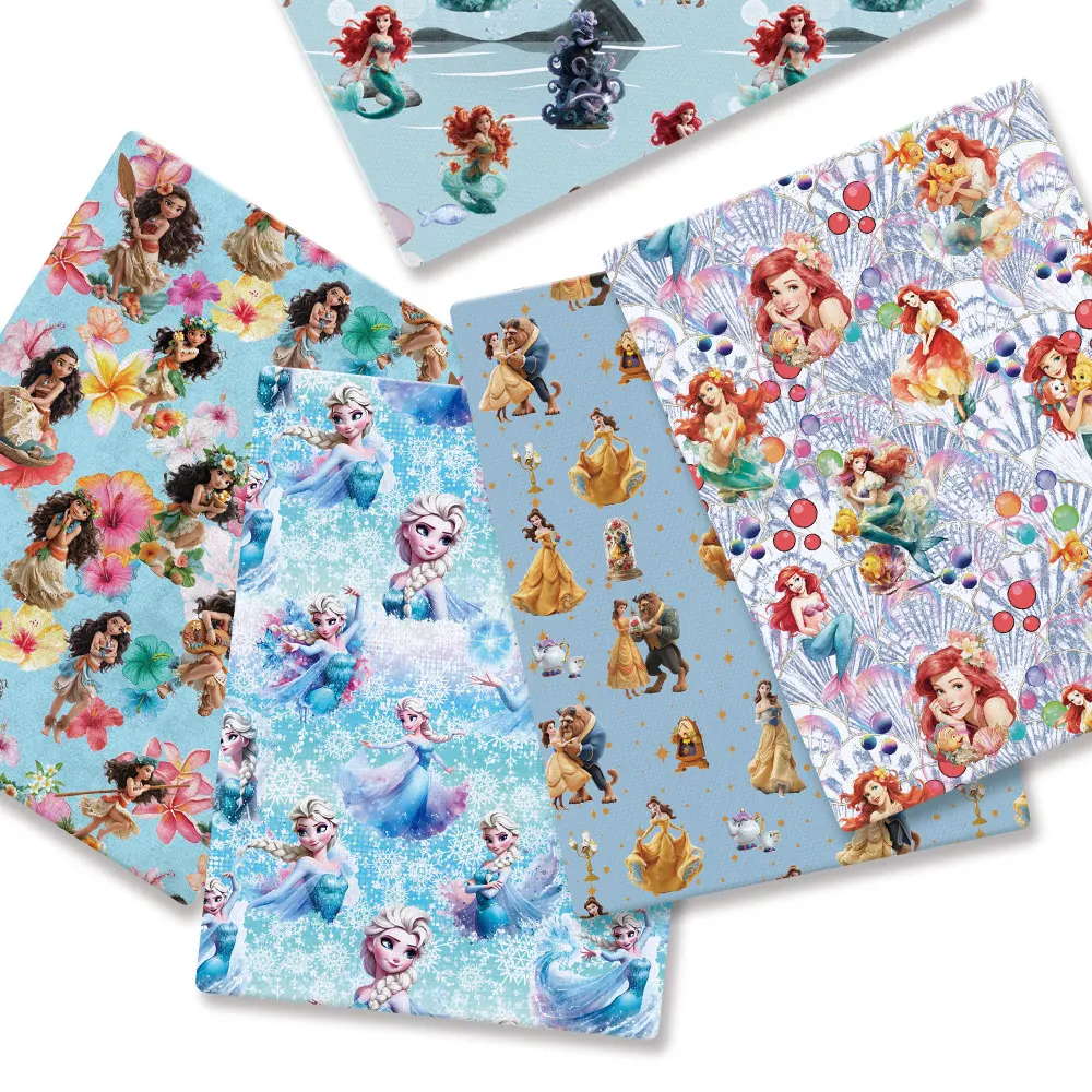 BEAST KINGOM Co-Branded Cartoon-Stoff, 140 x 50 cm, Cartoon-Patchwork, Kinder-Heimtextilien, Nähen, Puppenrock, Vorhang, Mädchenrock 1