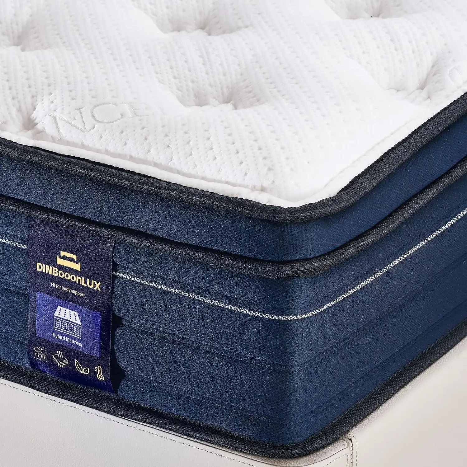 Motion Isolation Individually Pocket Innerspring Pressure Relief,Back Pain Relief Breathable,Medium Firm,Non-Fiberglass Mattress