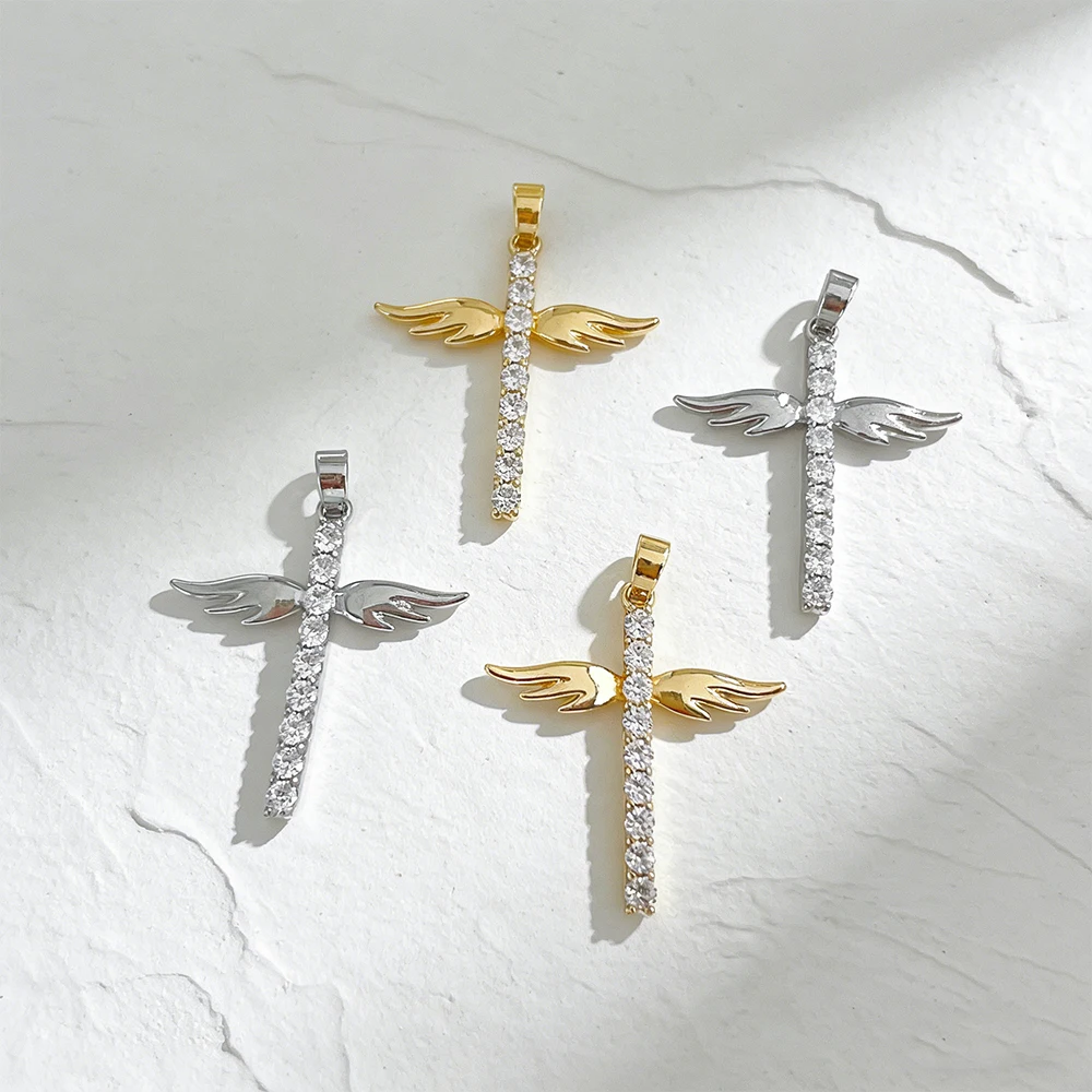 

Cordial Design 25*32MM 30Pcs Jewelry Accessories/Cross Shape/Copper Pendant/Hand Made/Genuine Gold Plating/DIY Charms #196139