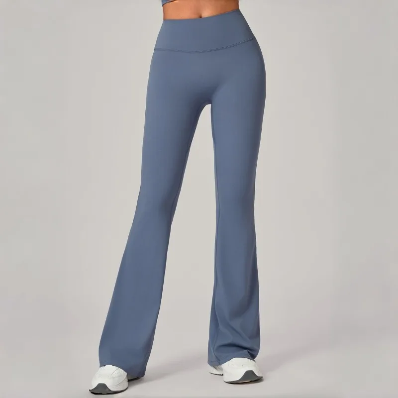 

Женские брюки для йоги с подъемом бедер, облегающие расклешенные брюки с высокой талией, брюки для тренировок в тренажерном зале, эластичные повседневные спортивные леггинсы
