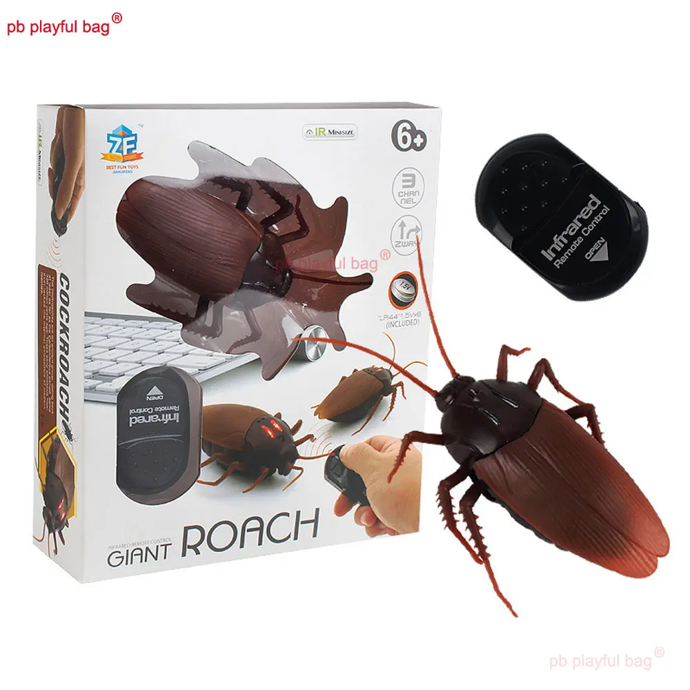 Cafard télécommandé électrique pour enfants, animal de compagnie RC, simulation d'insecte, modèle de blague, méfait pour enfants, jouets cadeaux d'Halloween, VG189