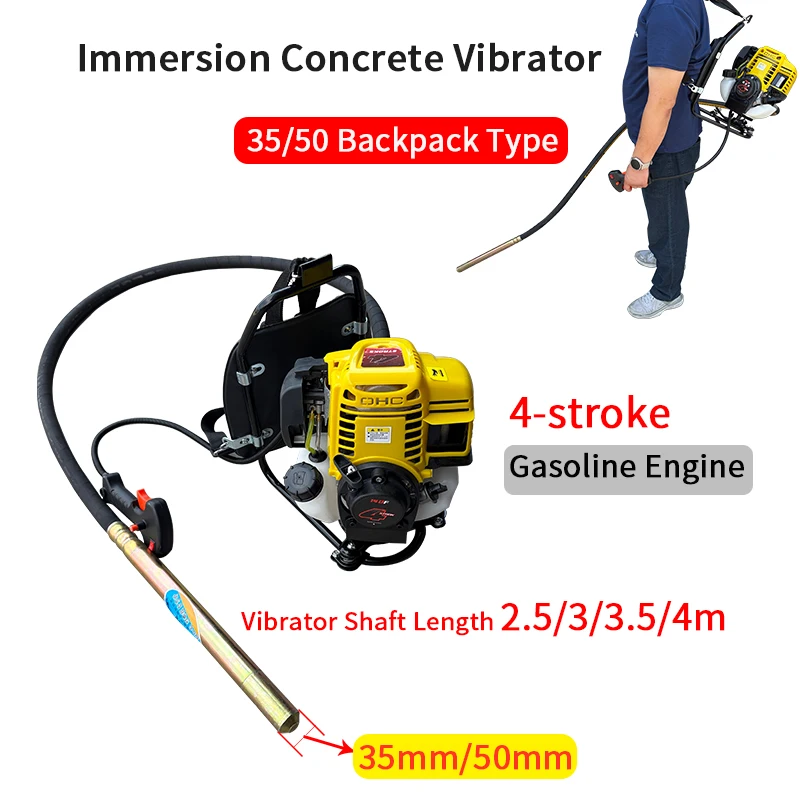 Factory Direct Backpack Concrete Vibrator Portable Compactor for Buildings