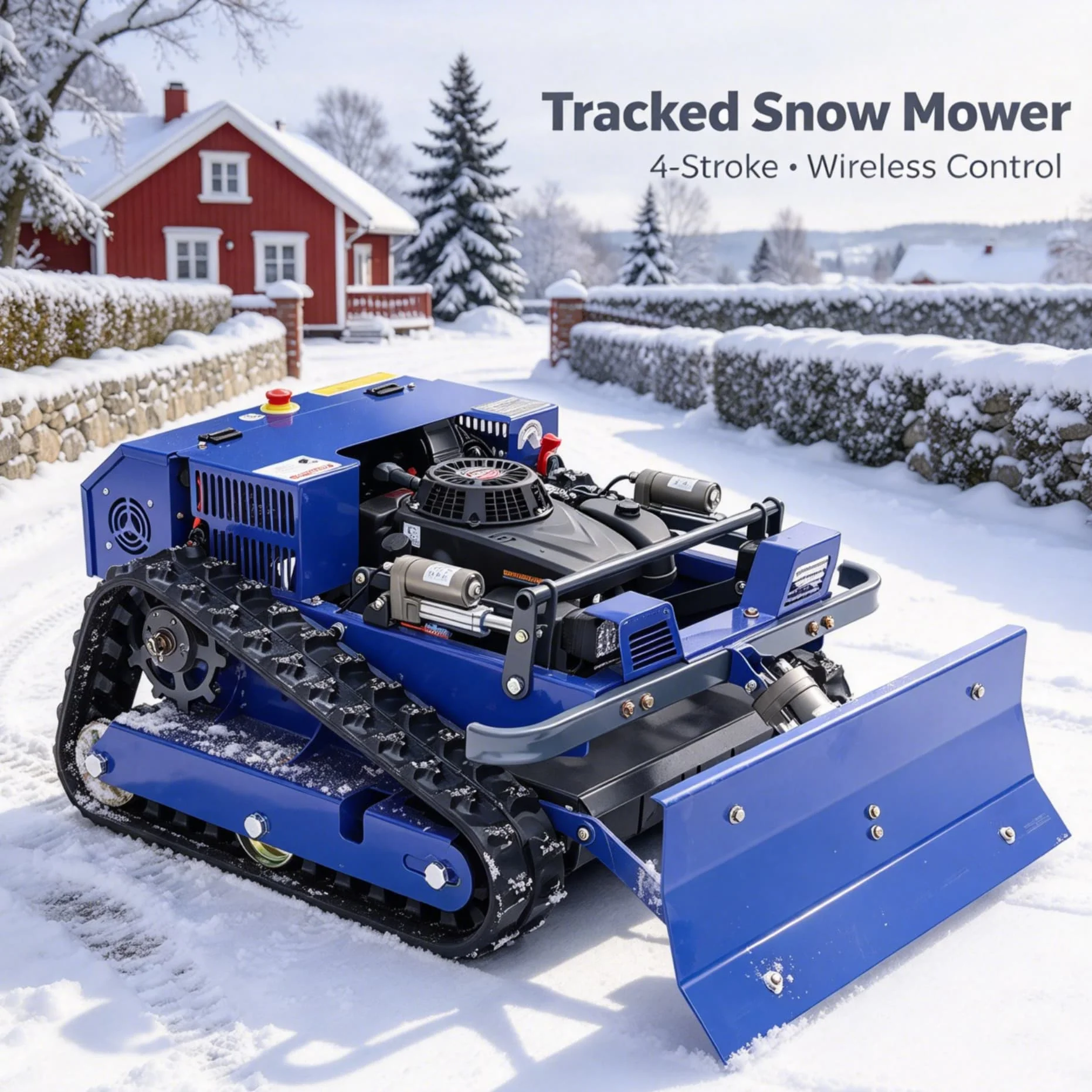 Customized Intelligent RC Flail Mower, Self-propelled radio controlled flail Crawler Lawn Mower For Multi-scene Grass Cutting