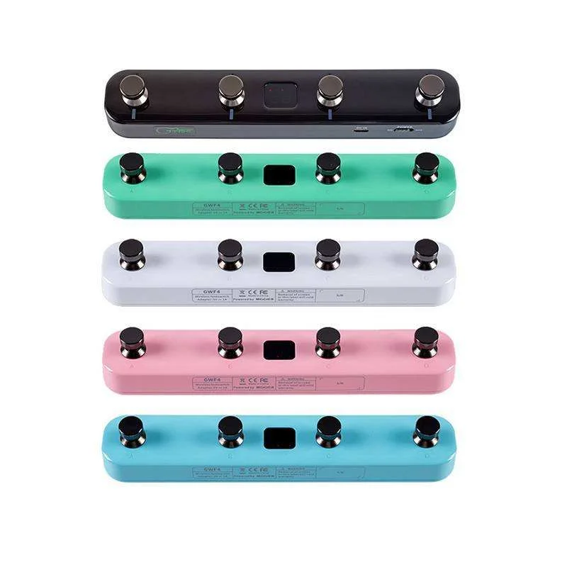 Closeout Mooer GWF4 Wireless Footswitch Switch Pedal Controller for Prime P1 Smart Guitar Pedal and Gtrs Electric Guitar