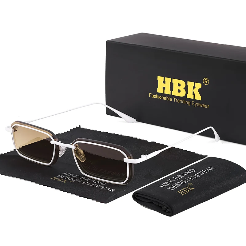 

HBK Vintage Men's Polarized Sunglasses High-Quality TR-90 Frame SunGlasses Suburban Design Women's Travel Party Eyeglasses