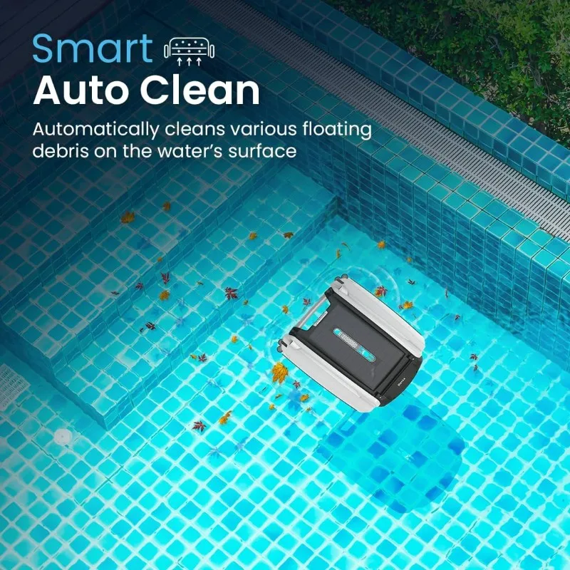 Betta SE Solar-Powered Robotic Automatic Pool Skimmer Cleaner with 24/7 Continuous Cleaning Battery Power