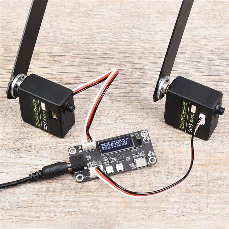 Servo Waveshare SC15 de 17Kg, conmutación de modo Dual, Servo de Bus serie programable de alto par para construir un programa de robot