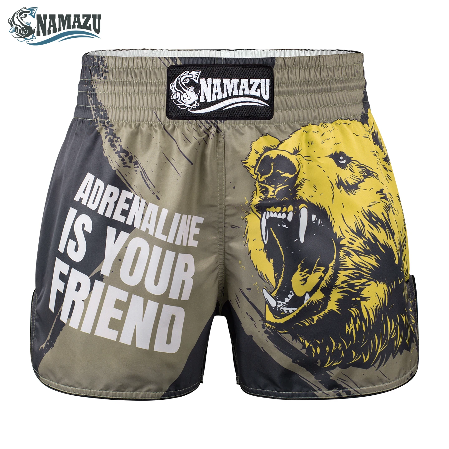 

NAMAZU New Mauy Thai Shorts MMA Boxing Gym Fitness Training Short Pants Men's Sportswear Running Workout Clothes