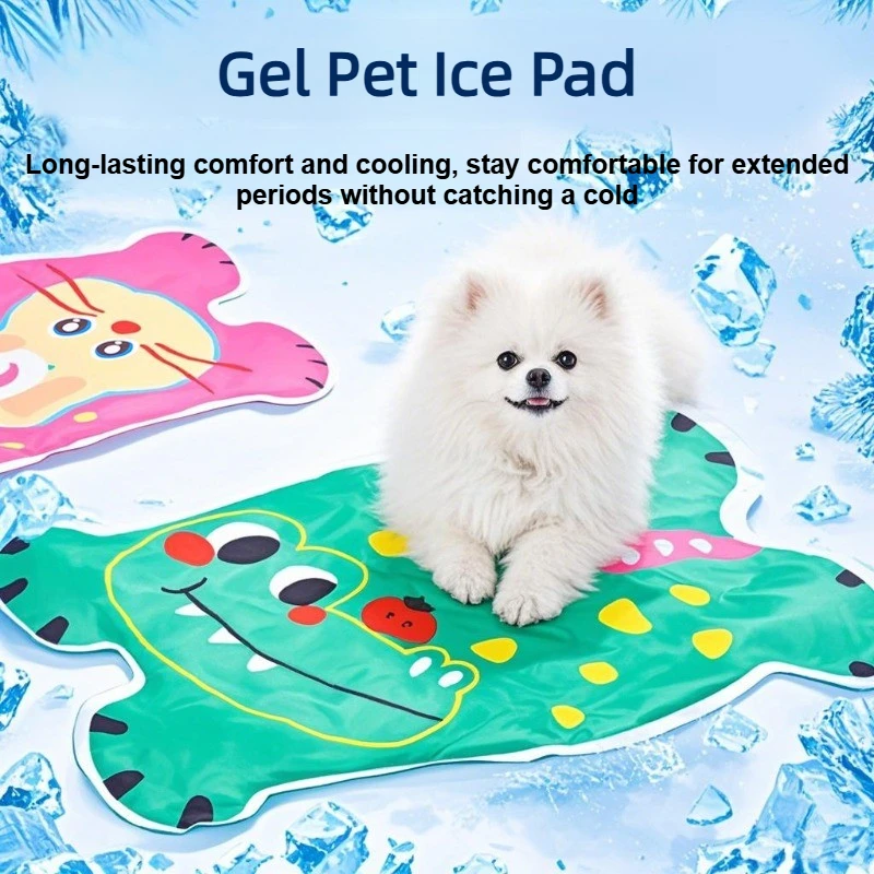 

Охлаждающий коврик для домашних животных: освежающий летний гелевый коврик для собак и кошек с милым мультяшным дизайном, легко моется, комфортный, приятный для кожи, для комфортного сна