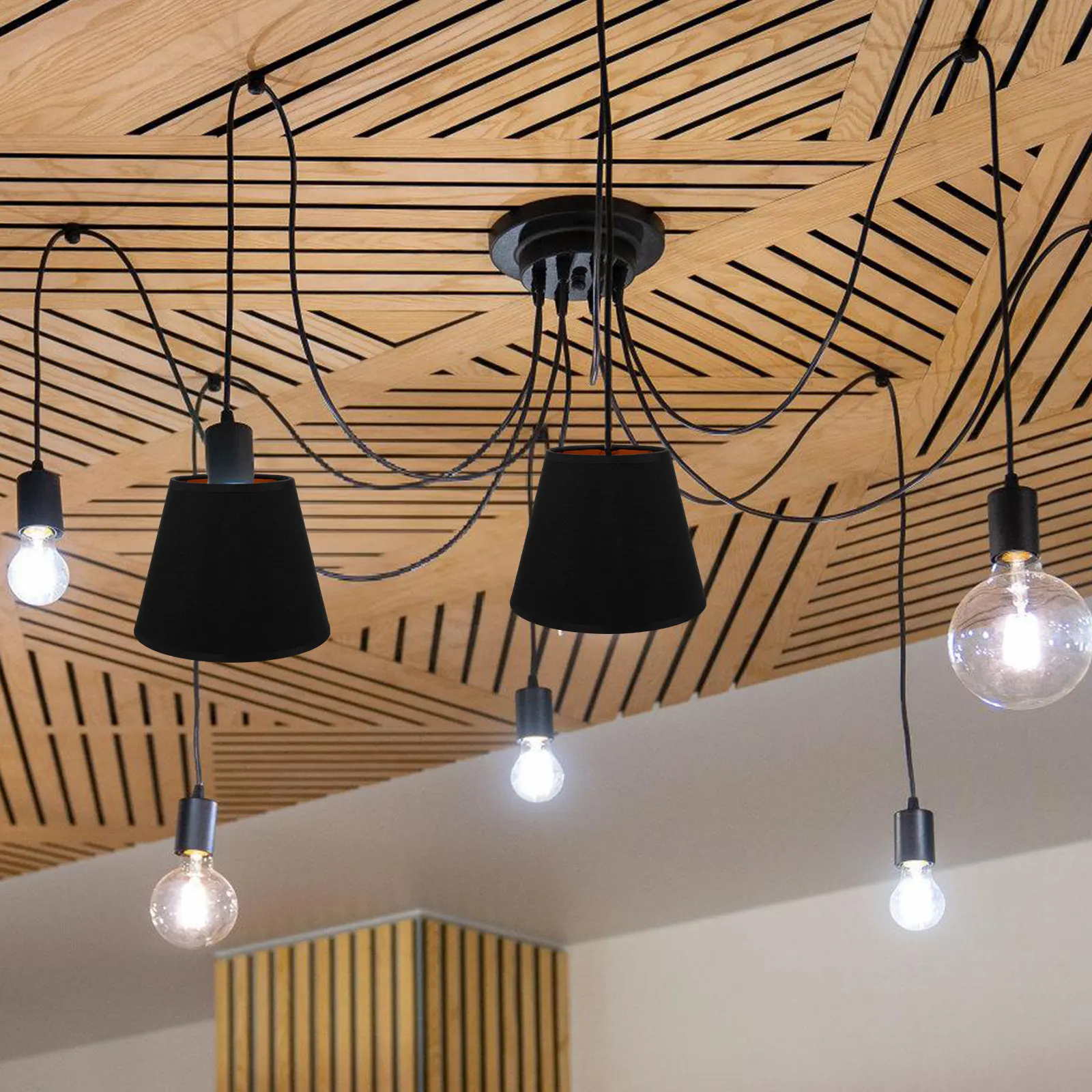 

Комплект из 2-х абажуров в простом стиле из ПК и железа, легкие, для настольных и напольных ламп, для спальни, гостиной, кабинета, отеля