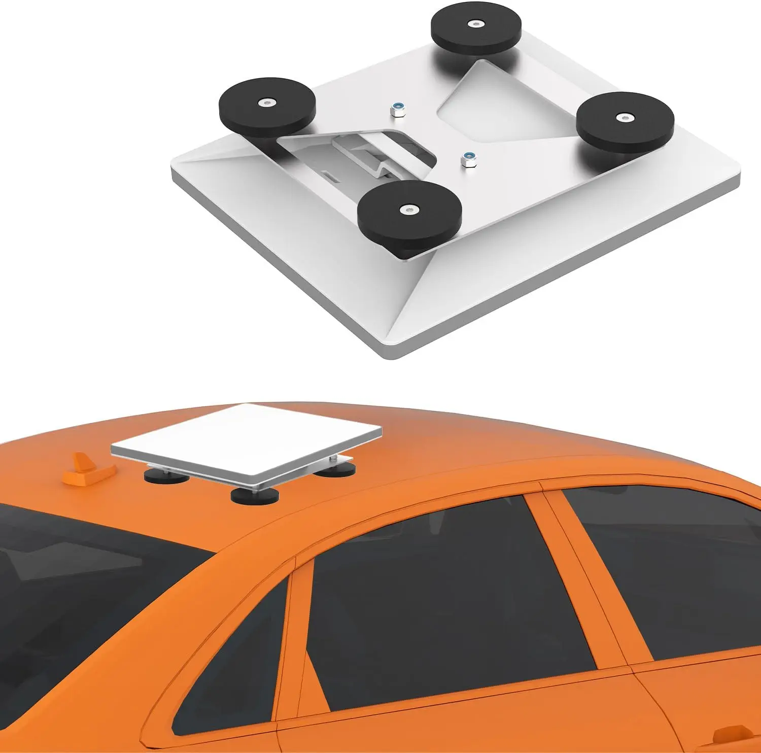 Starlink Mini Mount 304 Stainless Steel Magnetic Roof Mount Compatible with Starlink 66mm Magnet Mounting Kit for Car Roof