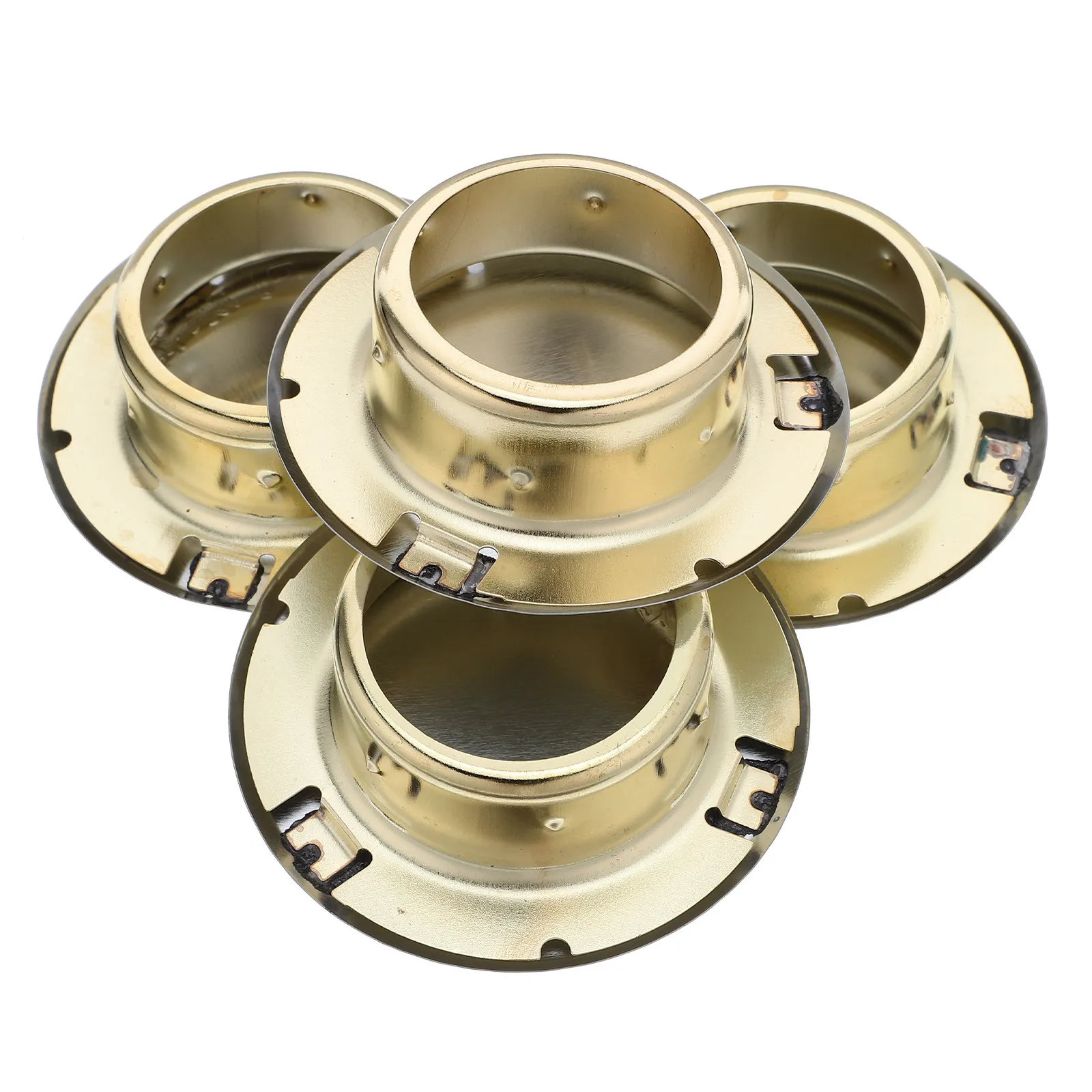 4Pcs Metal Fire Sprinkler Cover Plate Concealed Ceiling Mount Sprinkler Head Protector Threaded Nozzle Safety