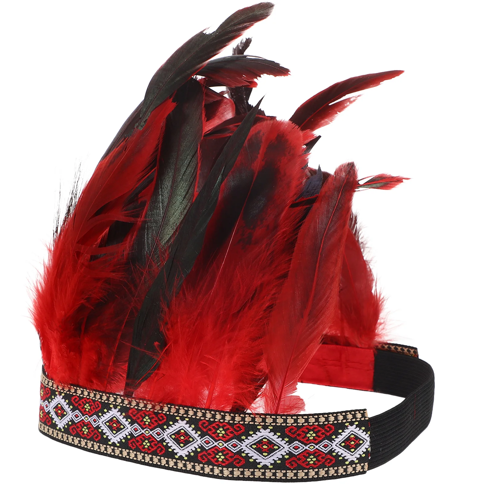 플루메이지 카니발 헤드피스 독특하고 생동감 넘치는 파티 헤드드레스 여성용 축제 공연 장식용 헤드밴드