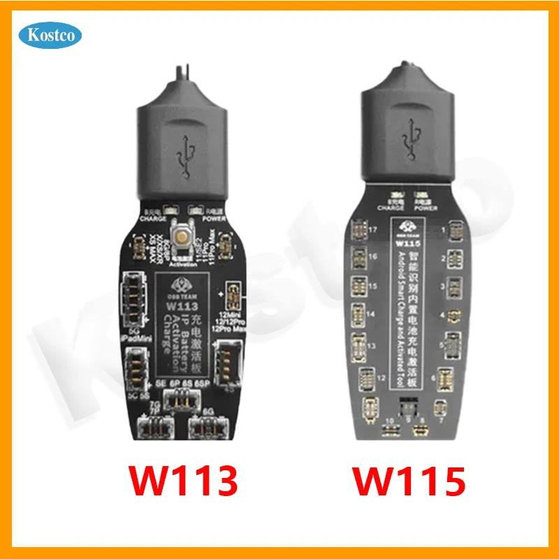 OSS Team W113 W115 Battery Charging Activation Board For Phone 4-12PM Android Power Charging Supply Boot Line Test Line Tools