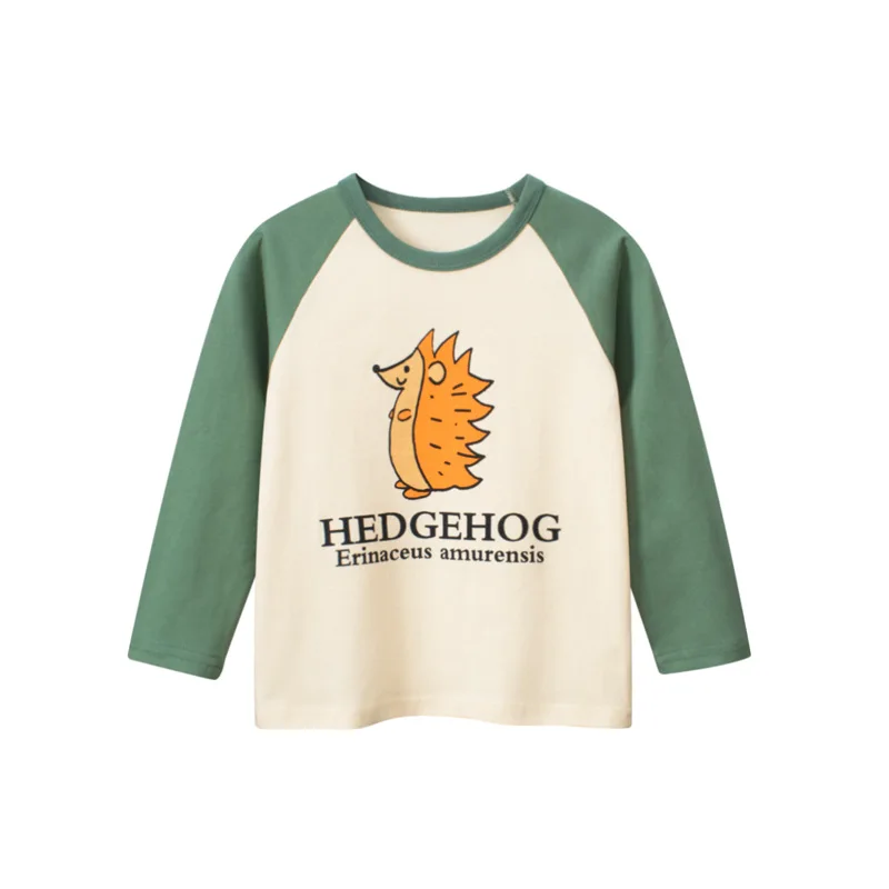 

Han edition children's wear children long sleeve T-shirt collar boys fall paragraph render unlined upper garment of baby clothes