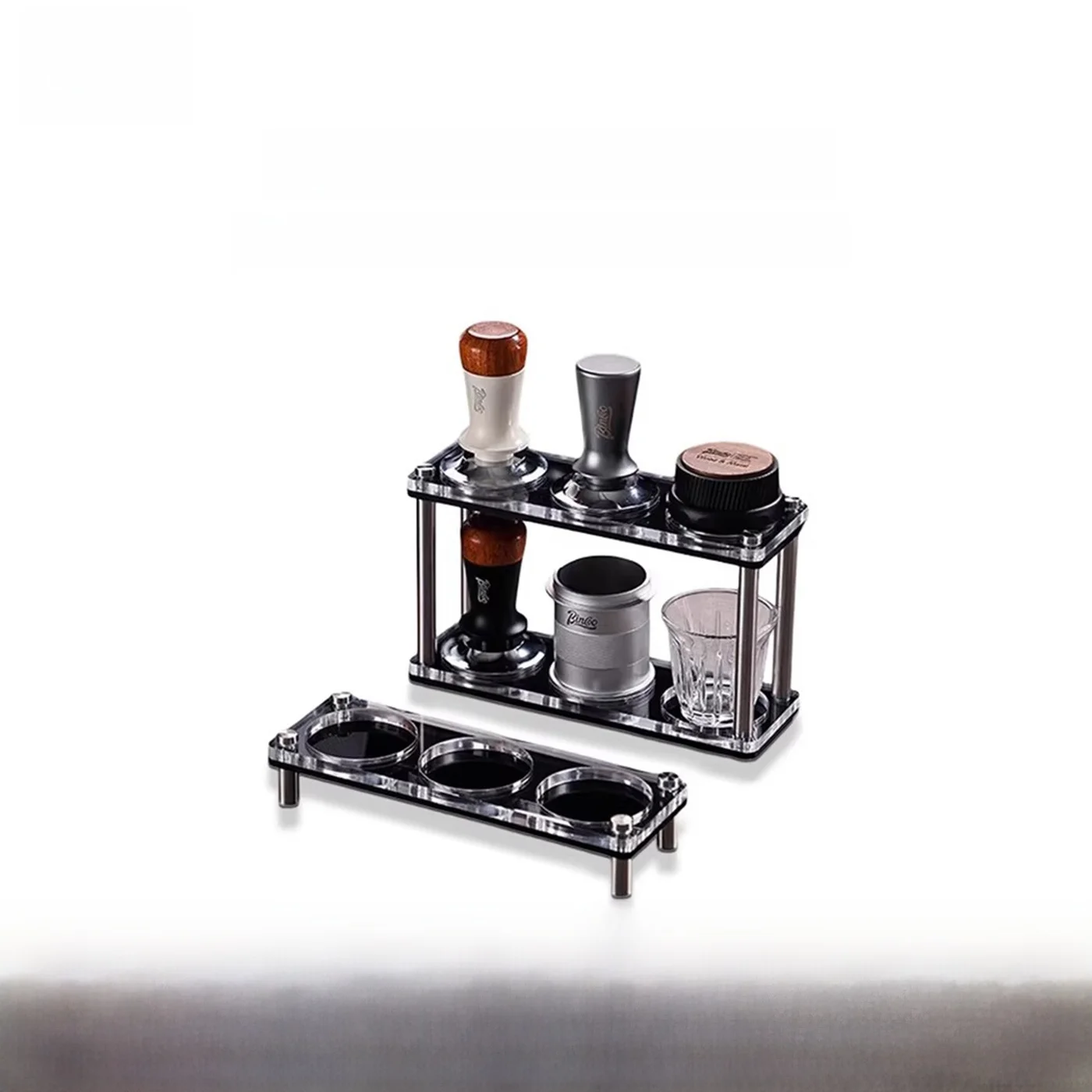 

Bincoo Coffee Accessories Organizer Rack Universal Tool Storage Shelf Powder Hammer Cloth Dispenser Coffee Brewing Equipment