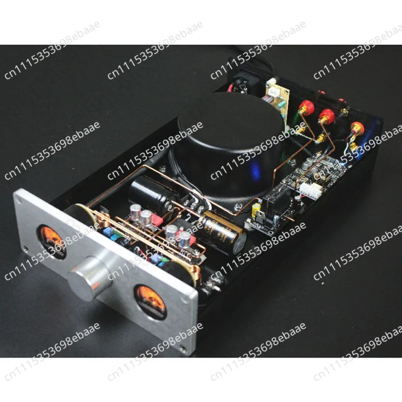 TDA7294 chip optional; high-power HiFi amplifier. TDA7293 point-to-point amplifier with 34mm VU meter;