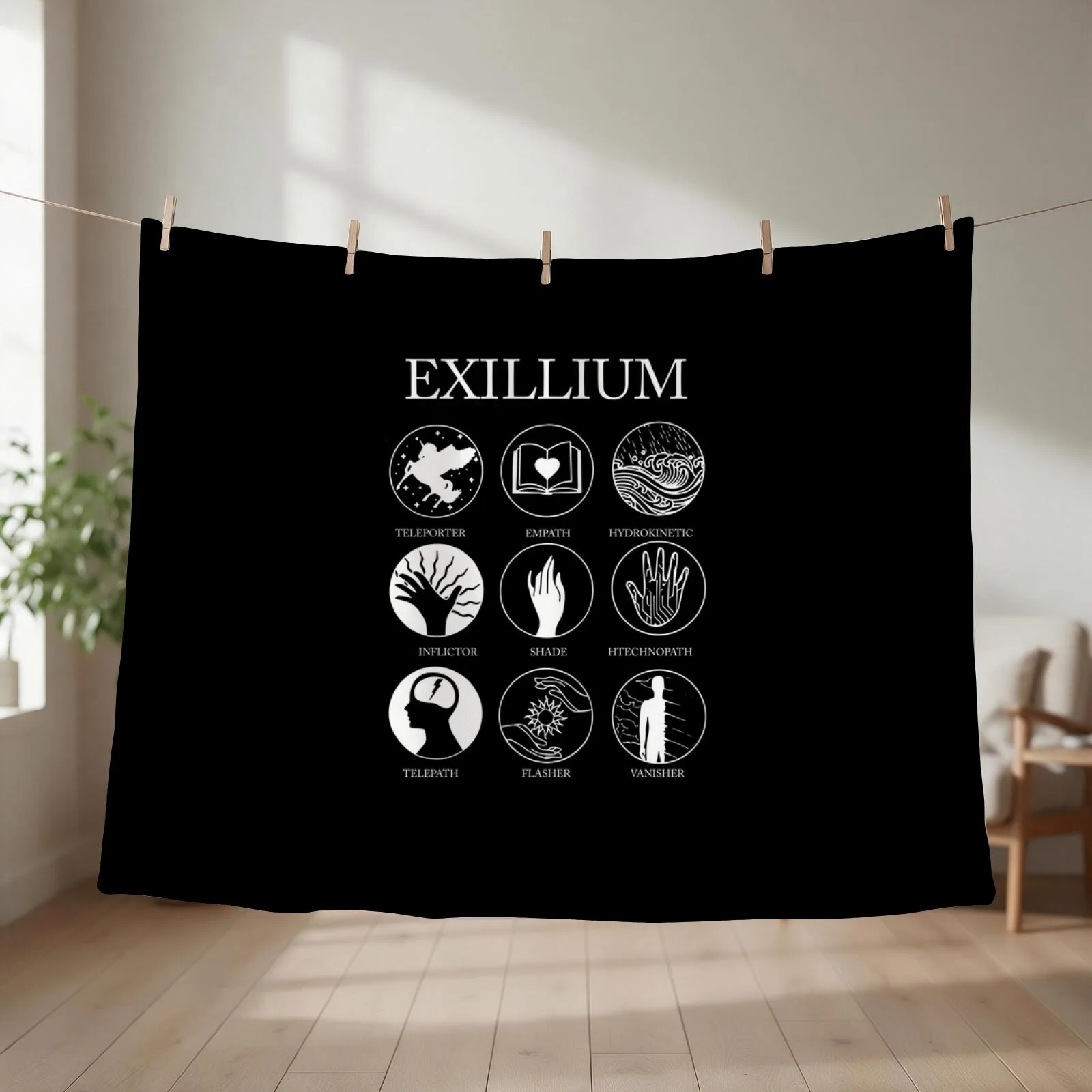 Keeper Of The Lost Cities Exillium Throw Blanket couch cozy soft plush fuzzy picnic outdoor blanket
