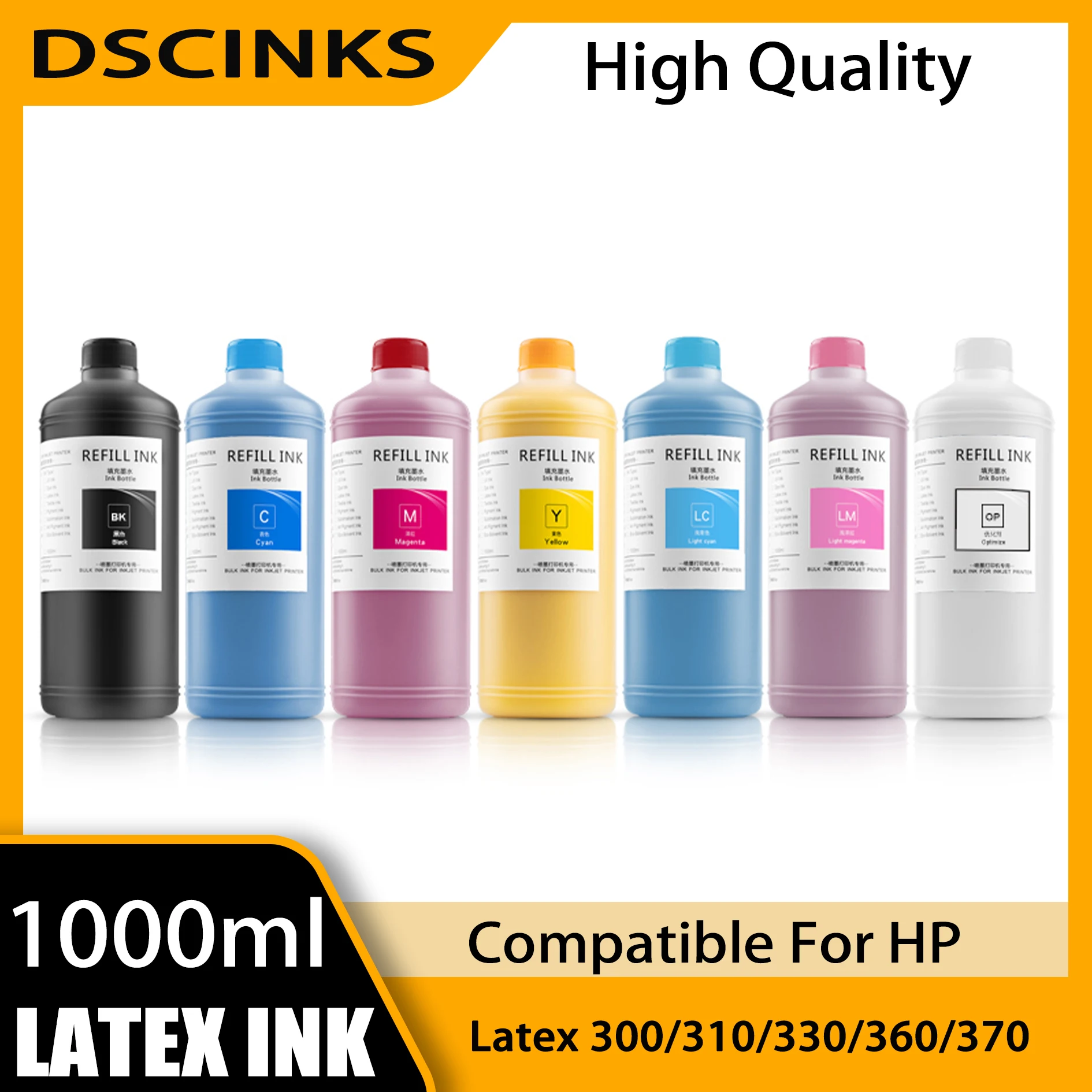 

1000ml For HP 831 Latex Ink for hp 831 ink Cartridge For HP Latex 310 For HP Latex 330 for HP Latex 360 300 Printer Latex ink