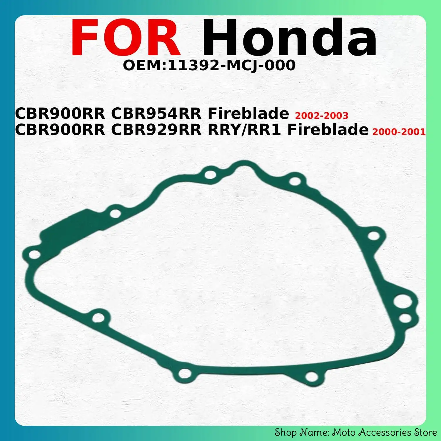 Motorcycle Clutch Generator Cover Gaskets Parts For Honda CBR900RR CBR954RR Fireblade CBR929RR RRY/RR1  Fireblade  11392-MCJ-000