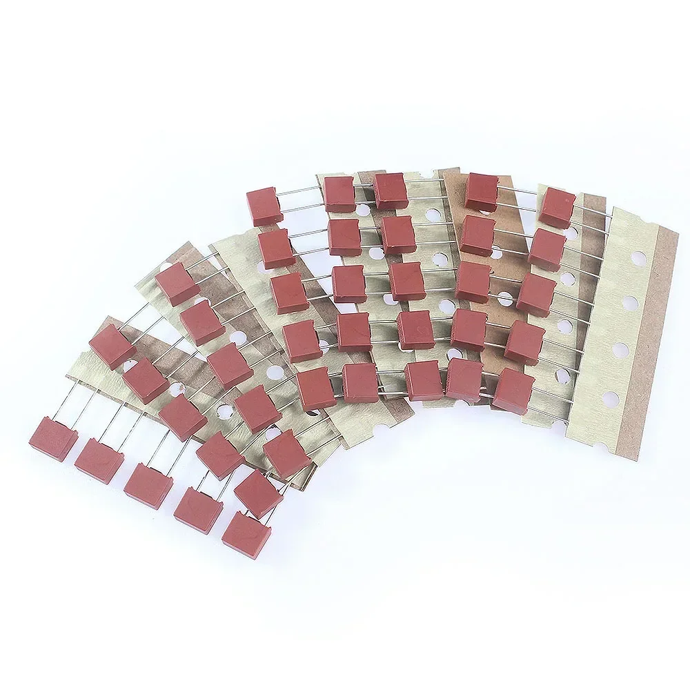55Pcs 392 Square Plastic Fuse Fuse Kit 1A 2A 2.5A 3.15A 4A 5A 6.3A 8A 10A 15A 250V For LCD TV Power Board Commonly Used Fuses