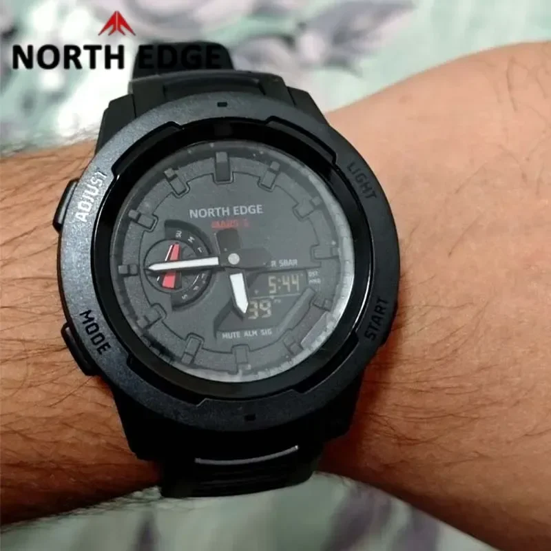 Mars 3 Sports Digital Watch 50m Waterproof Led Backlight Countdown Stopwatch World Time 5 Alarms Automatic Calendar For Men Gift