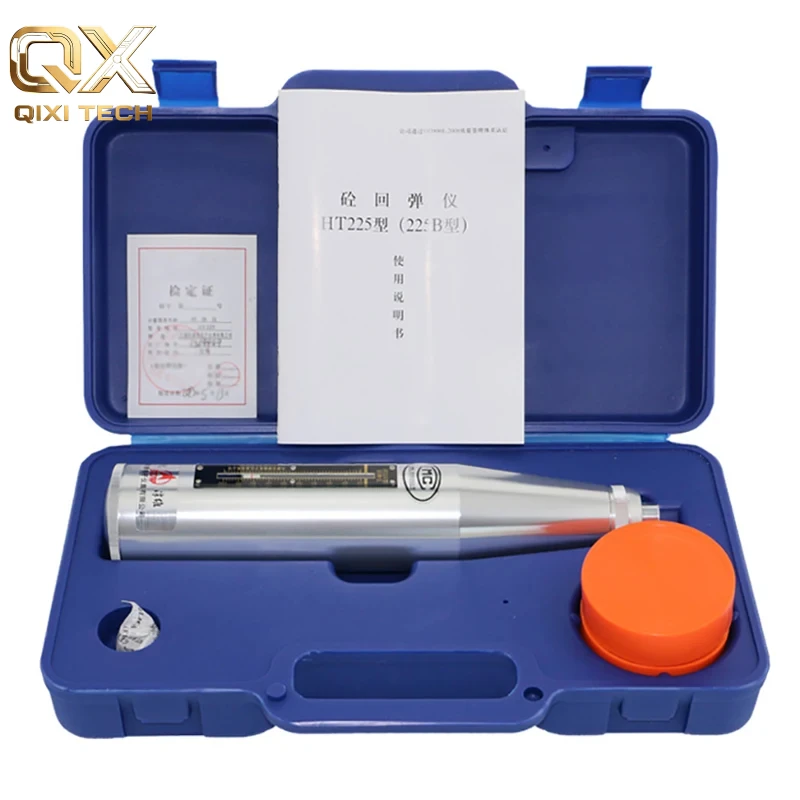 HT-225 Concrete Rebound Test Hammer Portable Schmidt Hardness Tester Hammer High Polymer Shell Resiliometer Testing Equipment